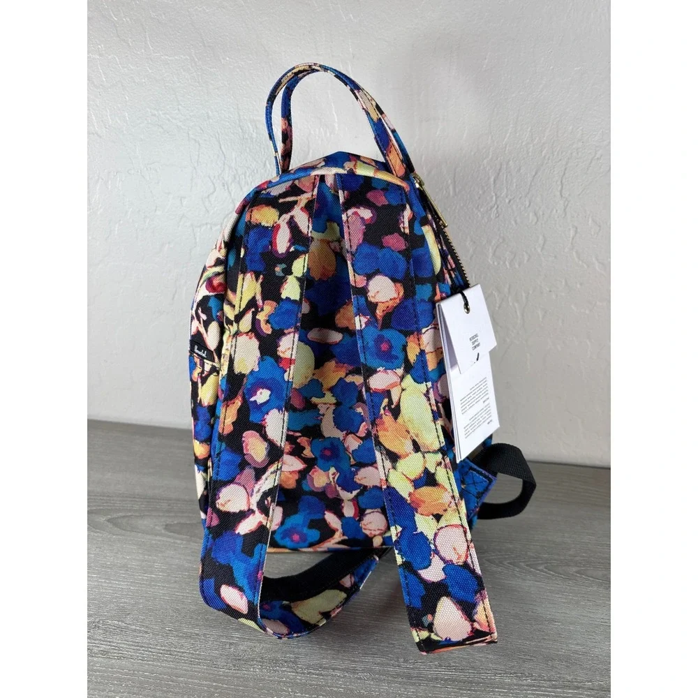 Herschel Supply Co Nova Mini Backpack Floral Print‎ Abstract Multi Color NWT